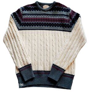 Vintage Traverse Bay Trading XL Nordic Pattern Sweater Cozycore Classic Winter